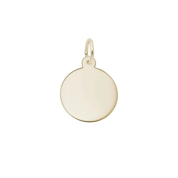 Gold-Plated Sterling Disc Charm Mark Jewellers La Crosse, WI