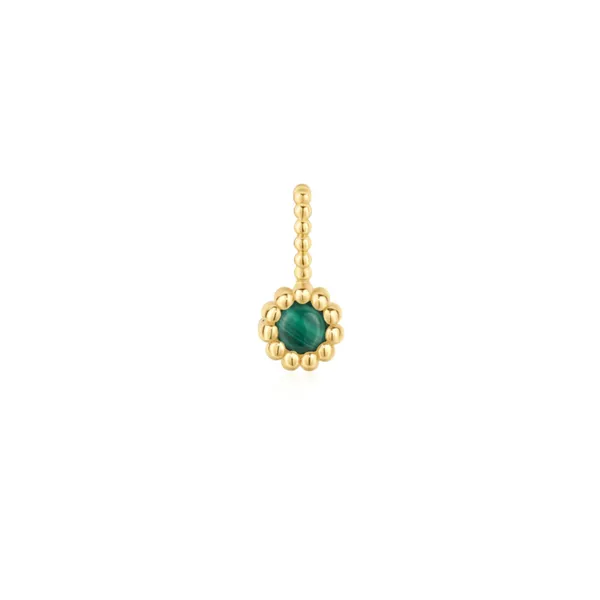 Gold-Plated Sterling Turquoise & Malachite Reversible Charm Mark Jewellers La Crosse, WI