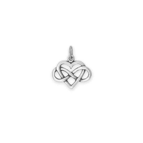 Sterling Infinity Heart Charm Mark Jewellers La Crosse, WI