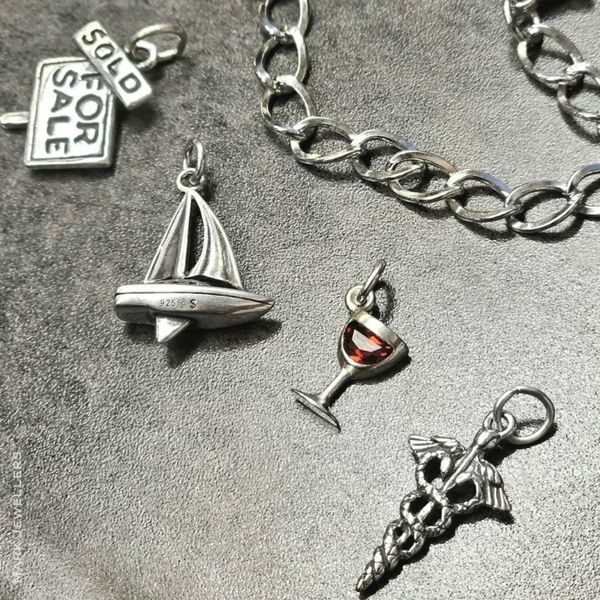 Sterling For Sale / Sold Sign Charm Image 2 Mark Jewellers La Crosse, WI