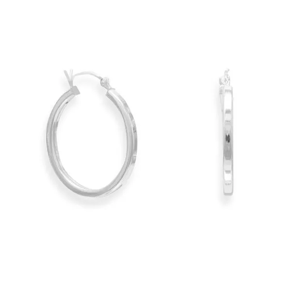 Silver Hoop Earrings Mark Jewellers La Crosse, WI