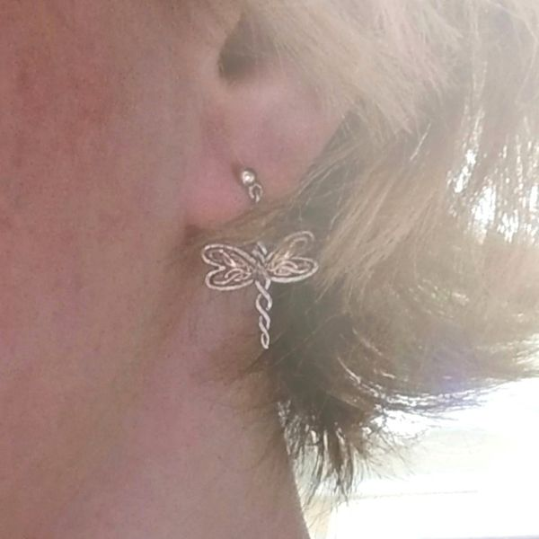 Dragonfly Earrings Image 2 Mark Jewellers La Crosse, WI