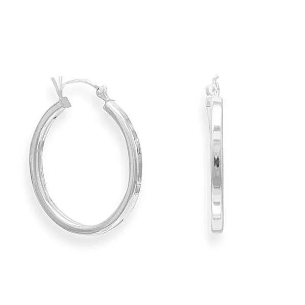 Silver Hoop Earrings Mark Jewellers La Crosse, WI