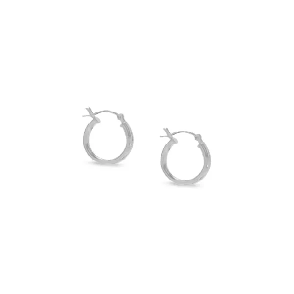 Silver Hoop Earrings Mark Jewellers La Crosse, WI