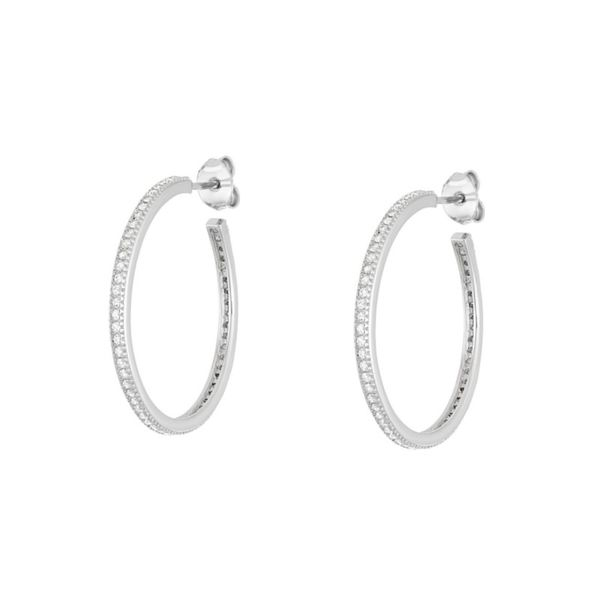 Silver Hoop Earrings Mark Jewellers La Crosse, WI