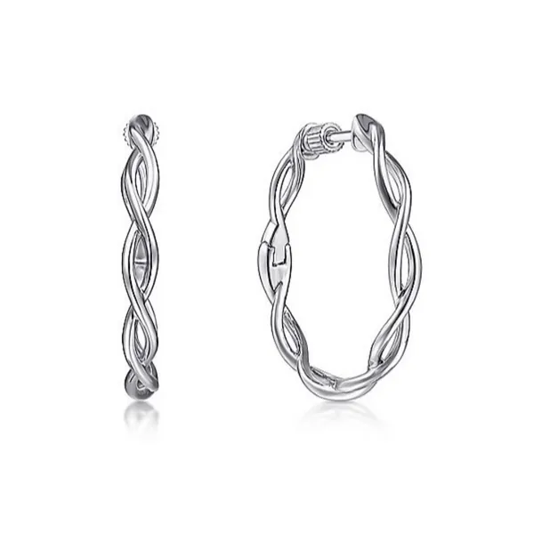 Silver Hoop Earrings Mark Jewellers La Crosse, WI