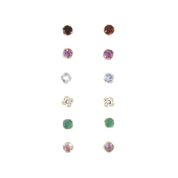 February Birthstone Studs Image 2 Mark Jewellers La Crosse, WI