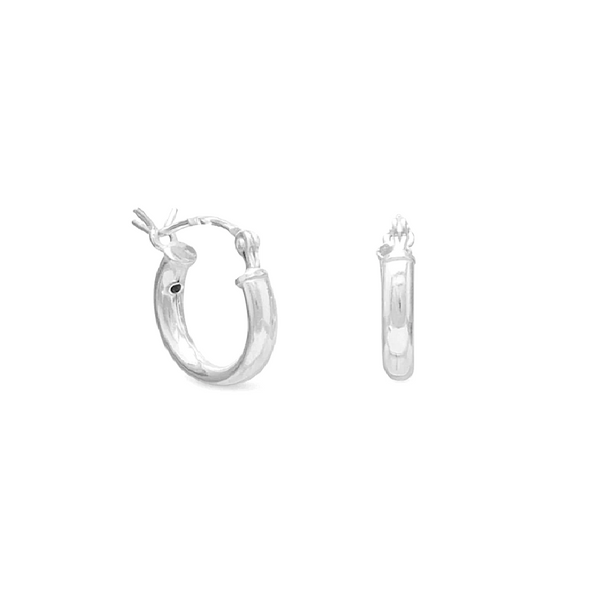 Silver Hoop Earrings Mark Jewellers La Crosse, WI