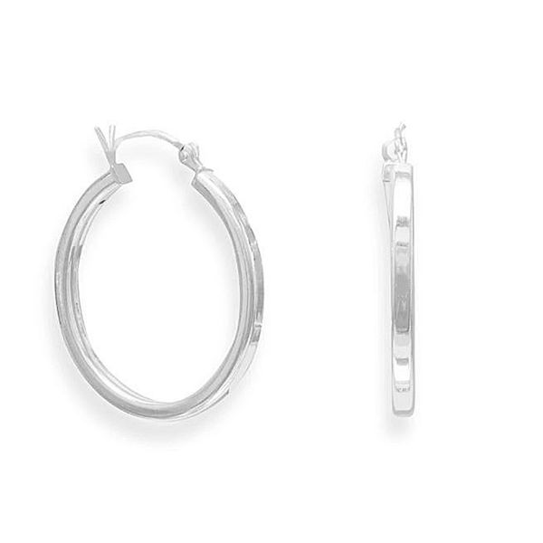 Sterling Round Hoop Earrings Mark Jewellers La Crosse, WI