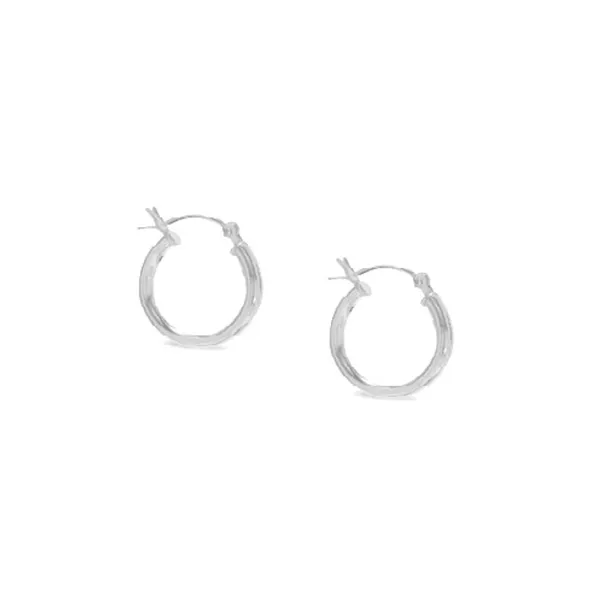 Silver Hoop Earrings Mark Jewellers La Crosse, WI