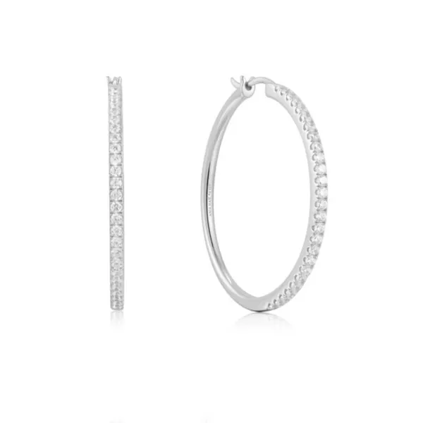 Sterling CZ Hoop Earrings Mark Jewellers La Crosse, WI