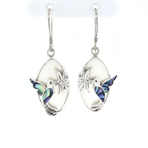 Sterling Mother-Of-Pearl & Paua Shell Drop Earrings Mark Jewellers La Crosse, WI