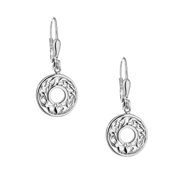 Sterling Claddagh Leverback Earrings Mark Jewellers La Crosse, WI