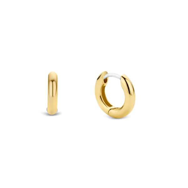 Gold-Plated Sterling Huggie Hoop Earrings Mark Jewellers La Crosse, WI