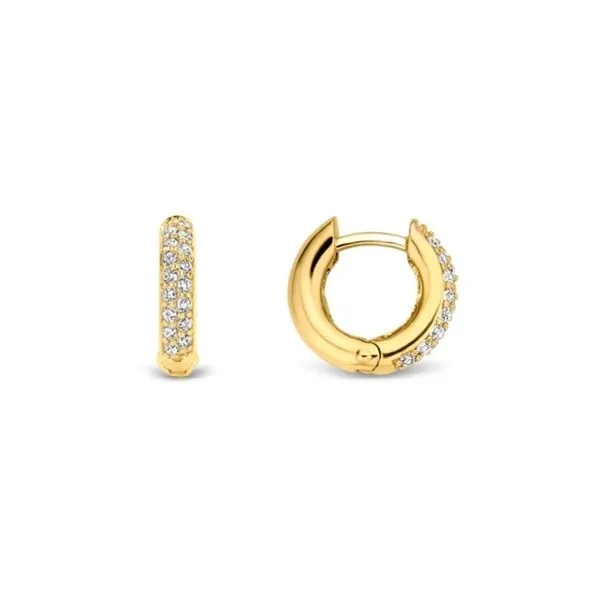 Gold-Plated Sterling Huggie Hoop Earrings Mark Jewellers La Crosse, WI