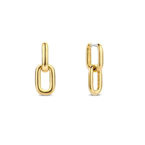 Gold-Plated Sterling Link Drop Earrings Mark Jewellers La Crosse, WI