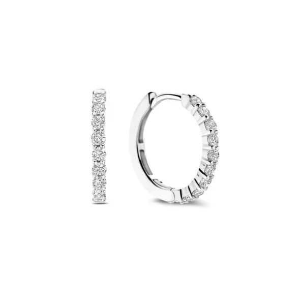 Sterling CZ Hoop Earrings Mark Jewellers La Crosse, WI