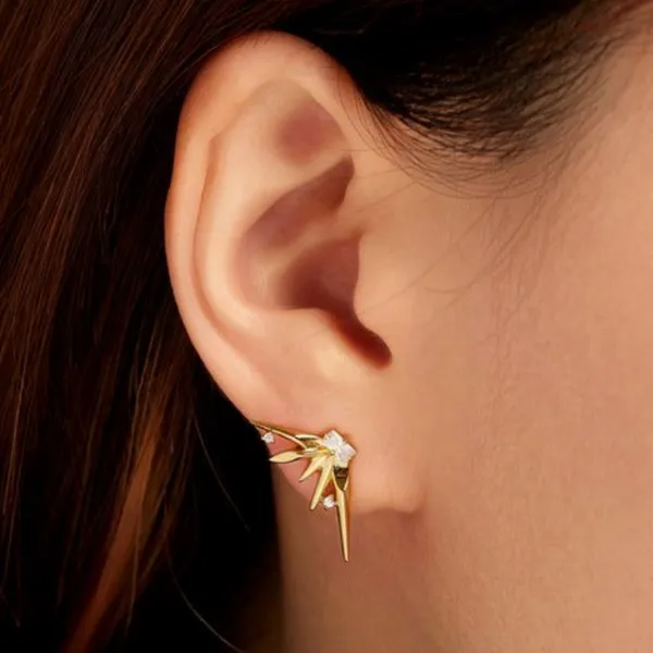 Gold-Plated Sterling Earrings Image 2 Mark Jewellers La Crosse, WI