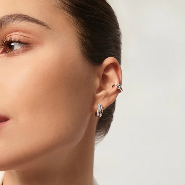 Sterling Hoop Earrings Image 2 Mark Jewellers La Crosse, WI