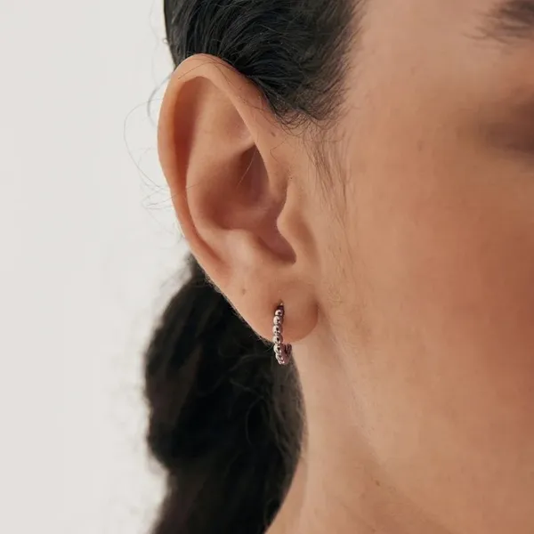 Sterling Hoop Earrings Image 2 Mark Jewellers La Crosse, WI