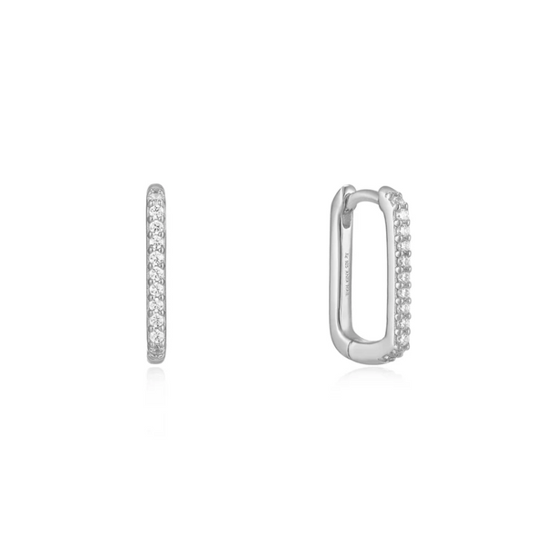 Sterling CZ Huggie Hoop Earrings Mark Jewellers La Crosse, WI
