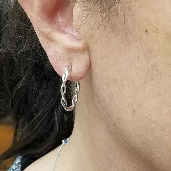 Sterling Hoop Earrings Image 3 Mark Jewellers La Crosse, WI
