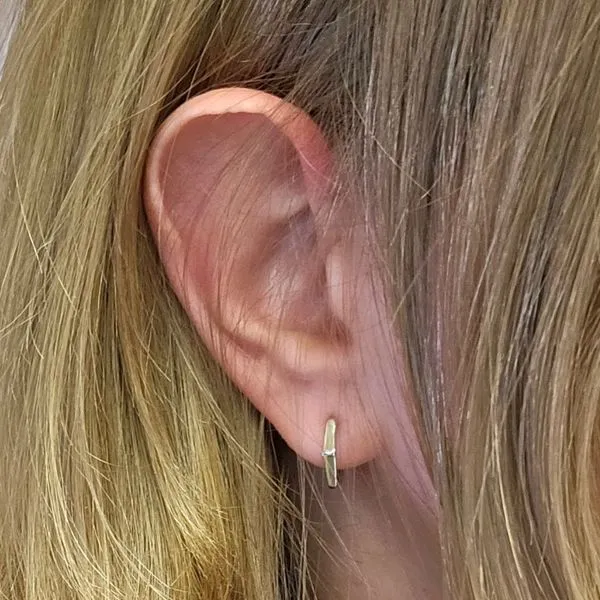 Sterling Hoop Earrings Image 3 Mark Jewellers La Crosse, WI