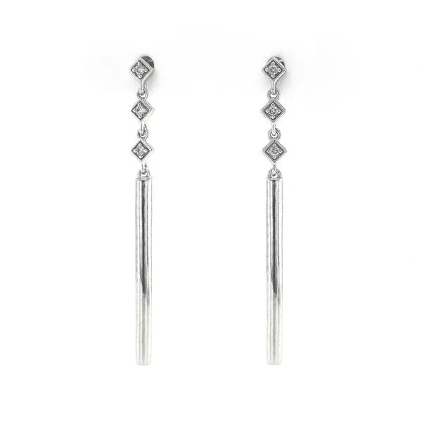 Sterling Diamond Drop Earrings Mark Jewellers La Crosse, WI