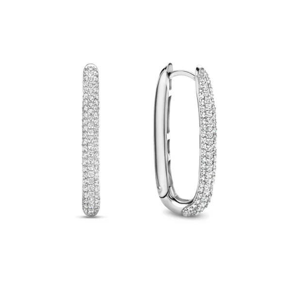 Sterling CZ Hoop Earrings Mark Jewellers La Crosse, WI