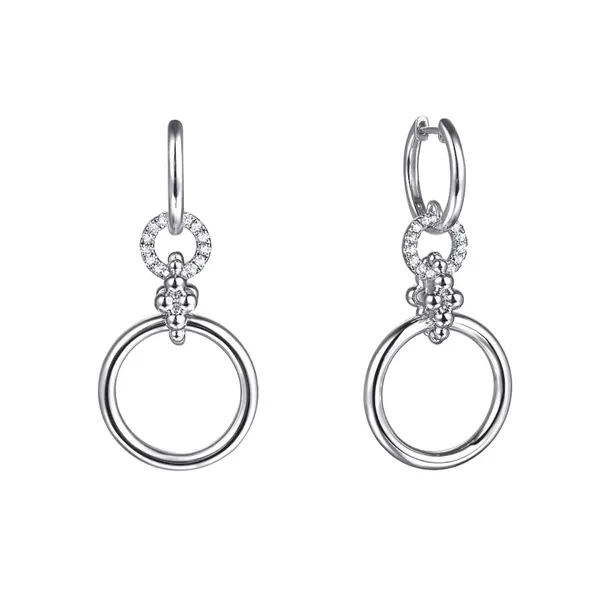 Sterling White Sapphires Hoop Earrings Mark Jewellers La Crosse, WI