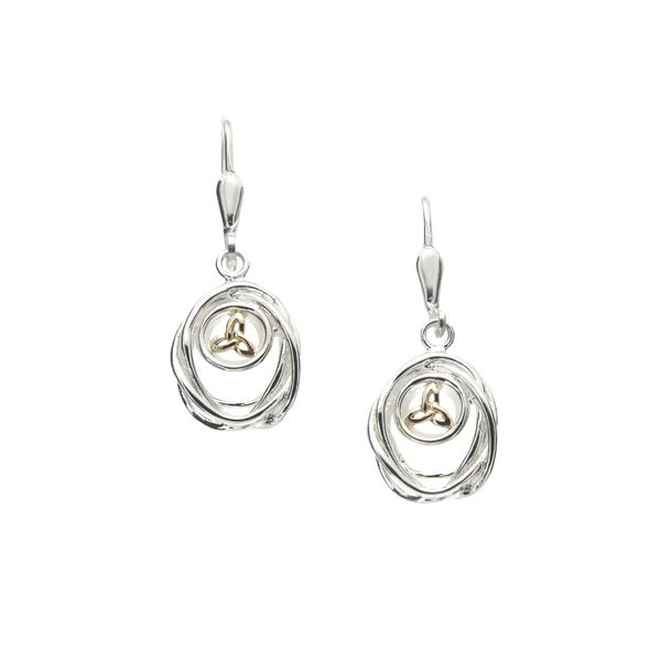 Sterling Celtic Cradle of Life Drop Earrings Mark Jewellers La Crosse, WI