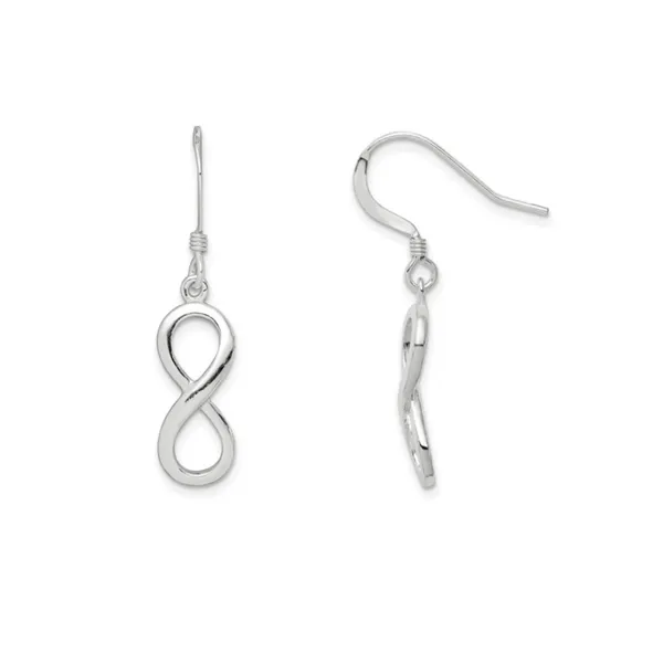 Sterling Infinity Symbol Dangle Earrings Mark Jewellers La Crosse, WI