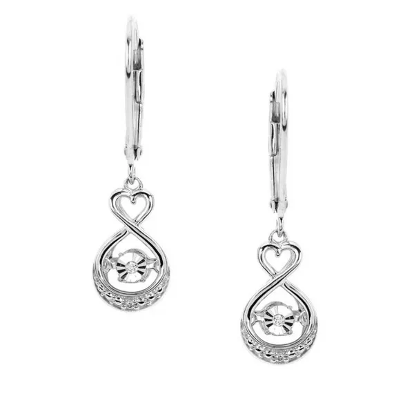 Sterling Shimmering Diamond Earrings Mark Jewellers La Crosse, WI