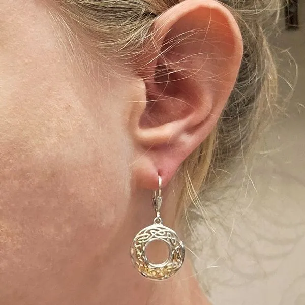 Gold-Plated Sterling Window to the Soul Earrings Image 3 Mark Jewellers La Crosse, WI