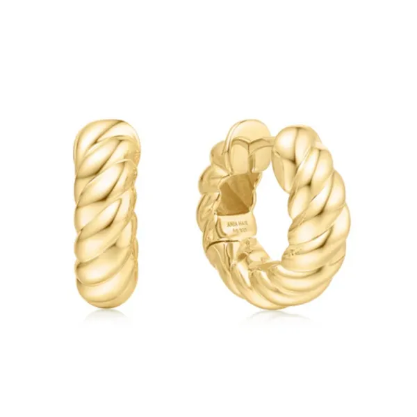 Gold-Plated Sterling Twist Hoop Earrings Mark Jewellers La Crosse, WI