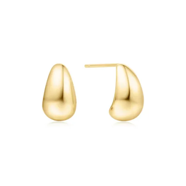 Gold-Plated Sterling Raindrop Stud Earrings Mark Jewellers La Crosse, WI