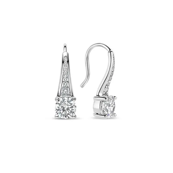 Sterling CZ Drop Earrings Mark Jewellers La Crosse, WI