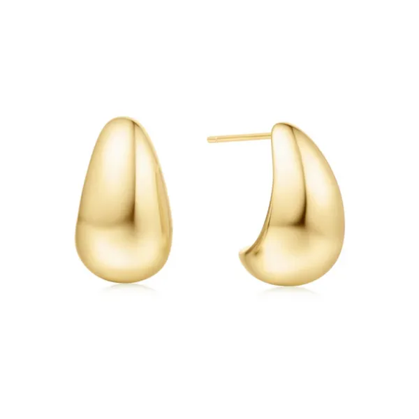 Gold-Plated Sterling Raindrop Stud Earrings Mark Jewellers La Crosse, WI