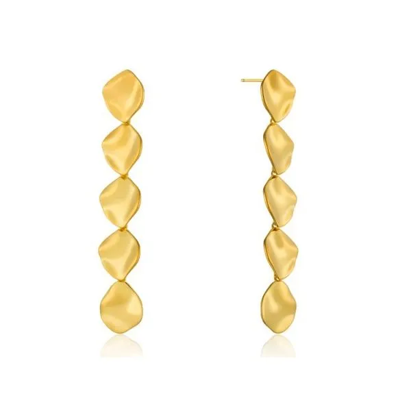 Gold-Plated Sterling Disc Drop Earrings Mark Jewellers La Crosse, WI