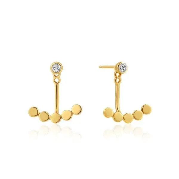 Gold-Plated Sterling CZ Studs & Jackets Mark Jewellers La Crosse, WI