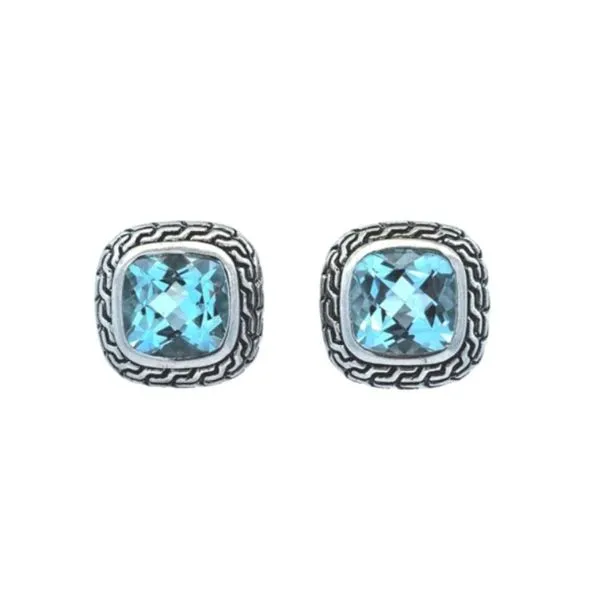 Sterling Blue Topaz Stud Earrings Mark Jewellers La Crosse, WI