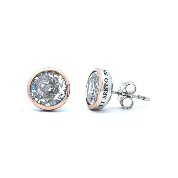 Gold-Plated Sterling CZ Stud Earrings Mark Jewellers La Crosse, WI
