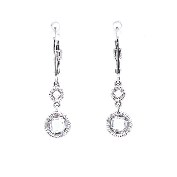 Sterling CZ Drop Earrings Mark Jewellers La Crosse, WI