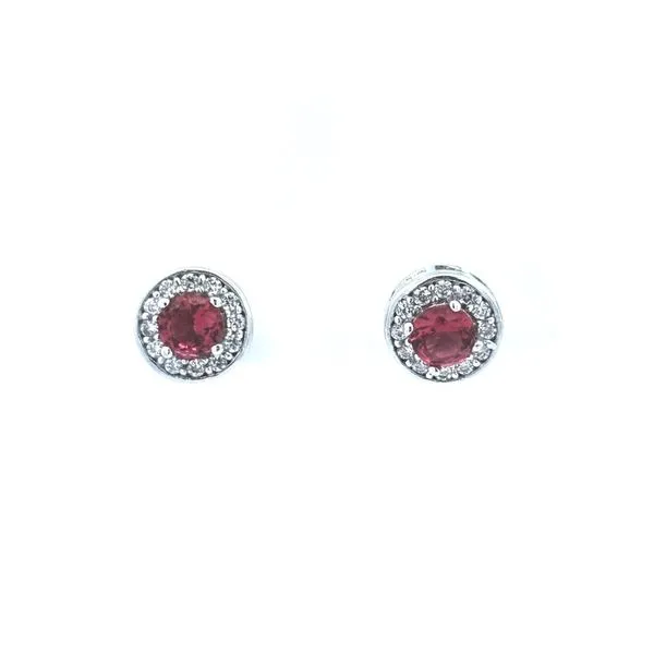 Sterling Red CZ Stud Earrings Mark Jewellers La Crosse, WI