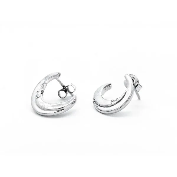 Sterling Crescent Moon Earrings Mark Jewellers La Crosse, WI