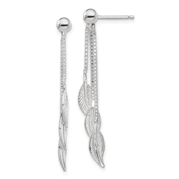 Sterling Leaf Drop Earrings Mark Jewellers La Crosse, WI