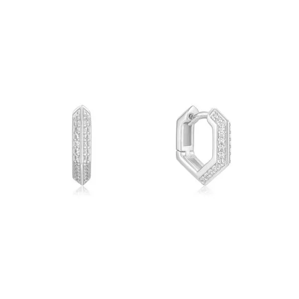 Sterling CZ Hoop Earrings Mark Jewellers La Crosse, WI