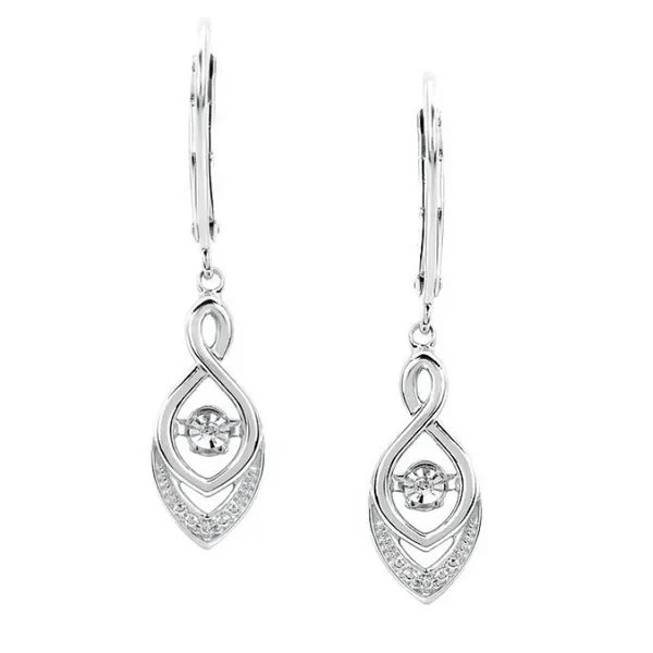 Sterling Shimmering Diamond Earrings Mark Jewellers La Crosse, WI