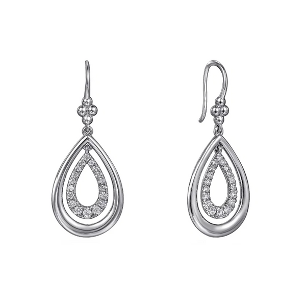 Sterling White Sapphire Drop Earrings Mark Jewellers La Crosse, WI