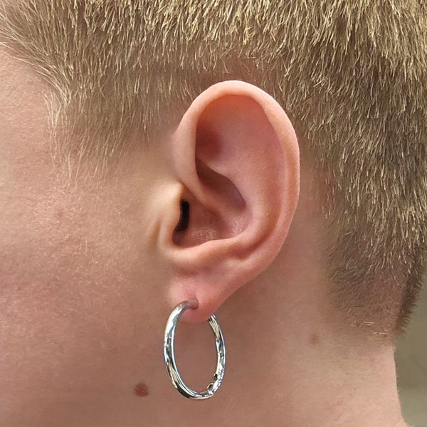 Sterling Hoop Earrings Image 2 Mark Jewellers La Crosse, WI